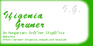 ifigenia gruner business card